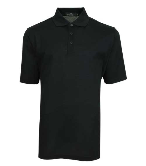 mercerized polo shirt with waffle