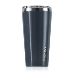 Gloss Graphite custom logo tumbler corkcicle 16 oz