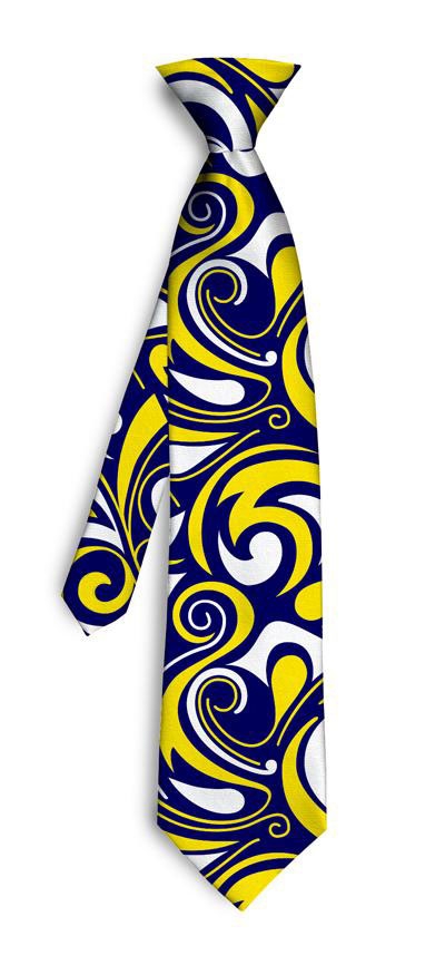 Loudmouth Golf Blue & Gold Splash Silk Tie