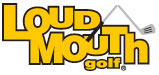 Loudmouth Golf Silver & Black Splash Mini Silk Tie